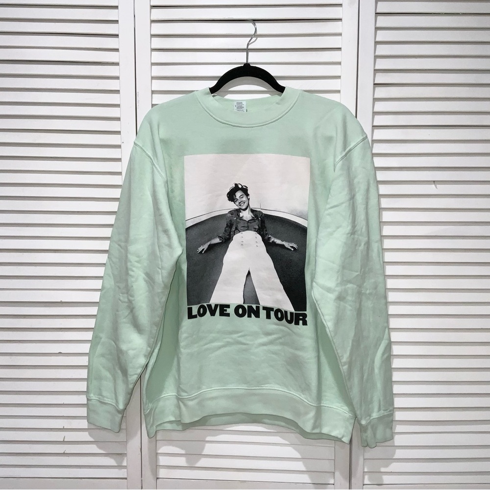 Harry Styles Love on Tour Fine Line Teal Sweatshirt
